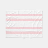 Knusse aangepaste fleece deken roze & witte streep (Voorkant (Horizontaal))