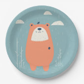 Knusse Beren papieren Borden Papieren Bordje (Voorkant)