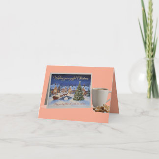 Knusse Kerst Kaart met Warme Chocolademelk
