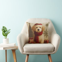 Knusse Kerst Puppy Dekkussen