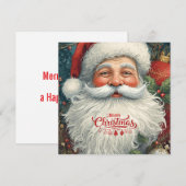 Knusse kerstgroeten bedankkaart (Voorkant / Achterkant)