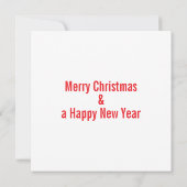 Knusse kerstgroeten bedankkaart (Achterkant)