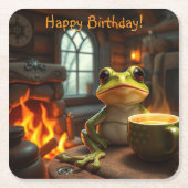 knusse kikker kartonnen onderzetters (Voorkant)