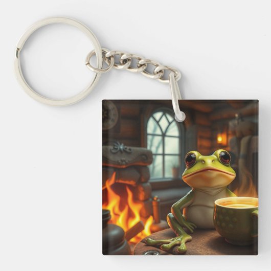 knusse kikker sleutelhanger (voorkant)