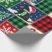 Knusse Labradorkerstpatchworkdeken Cadeaupapier (Hoek)