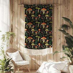 Knusse Paddenstoelendeken Rustieke Uiterlijk & Cha Fleece Deken