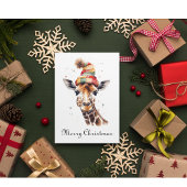 Knusse Safari Kerstmis, op maat Feestdagenkaart