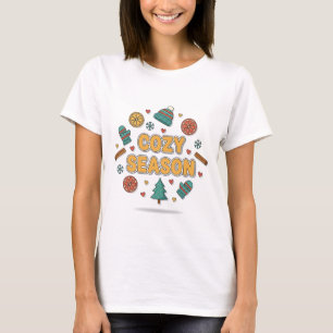 Knusse Seizoen Vakantie Elementen – Stijl B T-shirt