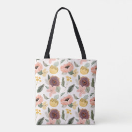 Knusse Tuin Bloem Illustratie Jumbo Tote Bag