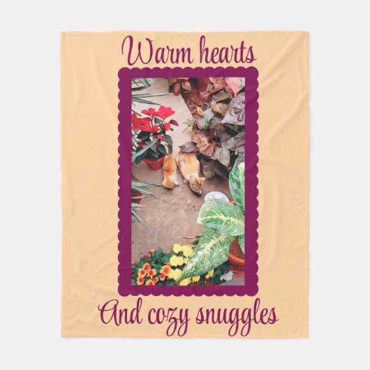 Knusse tuin katten deken (Voorkant)