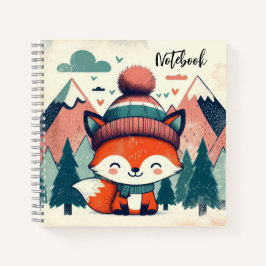 Knusse Vos Verhalen – Winter Woud Spreuk Notitieboek