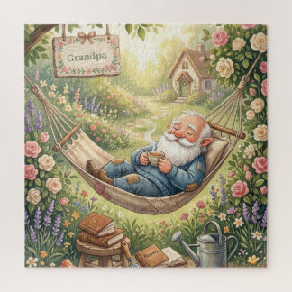 Knusse watercolorillustratie van een slapende kabo legpuzzel