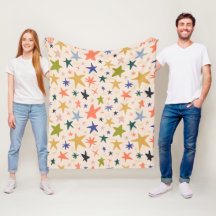 Knusse Winter Met Levendig Kleurrijk Sterrenpatroo