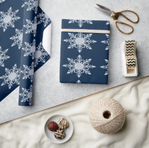 Knusse Winter Vibes Collectie Vorstig Blauwe Esthe Cadeaupapier