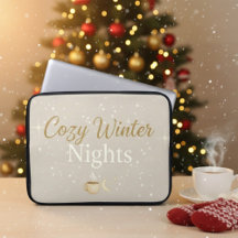 Knusse Winteravonden: Esthetische Waterverf Laptop