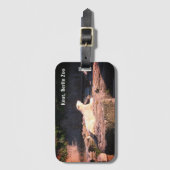 Knut het Polaire Beer van de Berlijnse Zoo Einstei Bagagelabel (Voorkant (verticaal))