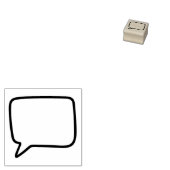 Knutsel spraakballon rubberstempel (Gestempeld)