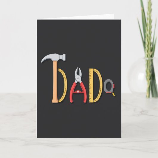 Knutsel Vaderdag Gereedschap Kaart (Voorkant)