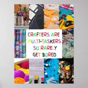 Knutselaars zijn multi-taskers. poster