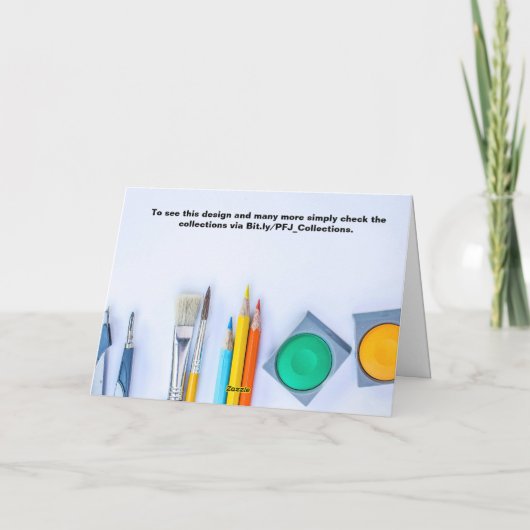 Knutselkaart Bedankkaart (Achterkant)