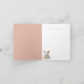 Knuuffl Konijn Baby Speelgoed Bedankkaart (Binnen)