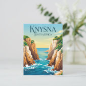 Knysna Heads Zuid-Afrika Briefkaart (Staand voorkant)