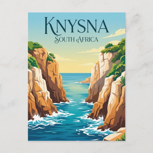 Knysna Heads Zuid-Afrika Briefkaart (Voorkant)