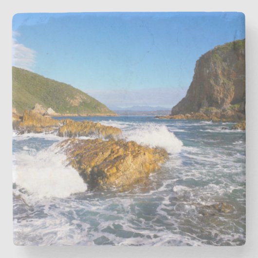 Knysna-hoofden, tuinroute, Westerne cape Stenen Onderzetter (Voorkant)