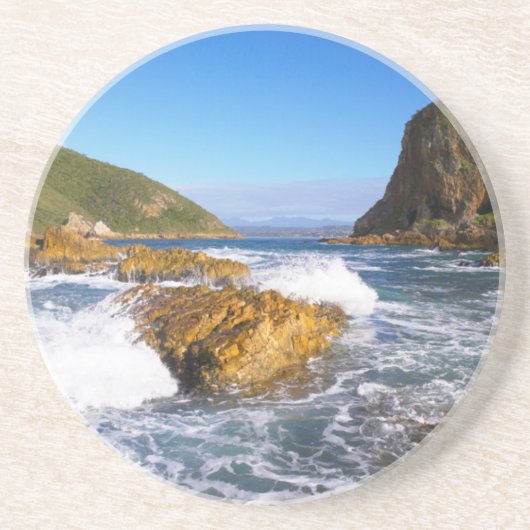 Knysna-hoofden, tuinroute, Westerne cape Zandsteen Onderzetter (Voorkant)