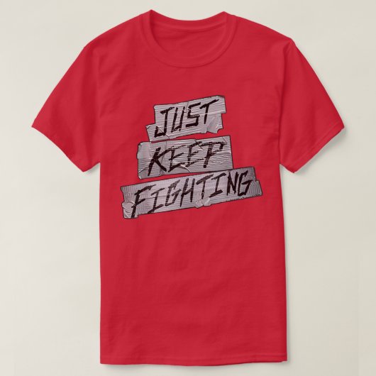 KO blijft gewoon vechten T-shirt (Design voorkant)