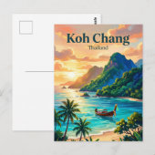 Ko Chang Thailand Briefkaart (Voorkant / Achterkant)