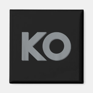 Ko Grappig Knock Out Boksen Wrestling Mannen Vrouw Magneet