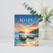 Ko Lipe Thailand Briefkaart (Staand voorkant)