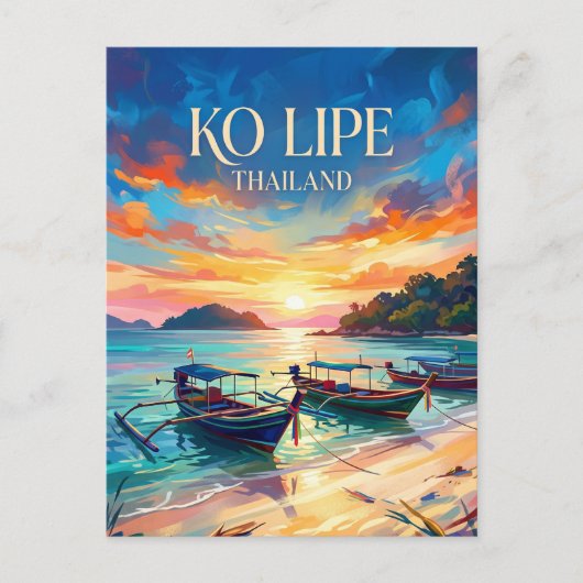 Ko Lipe Thailand Briefkaart (Voorkant)