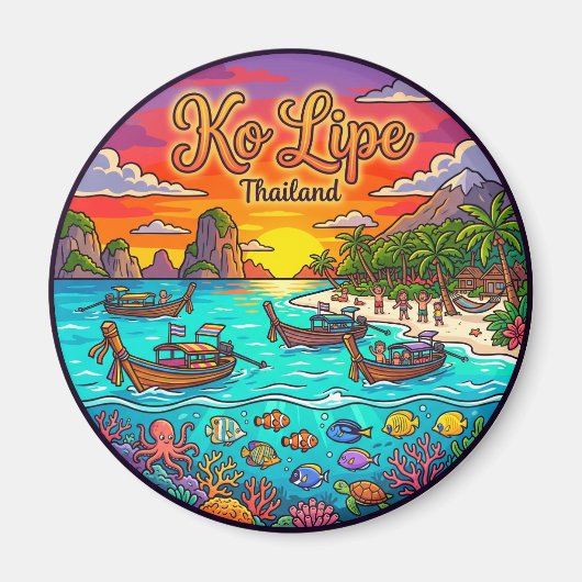 Ko Lipe Thailand Magneet (Voorkant)
