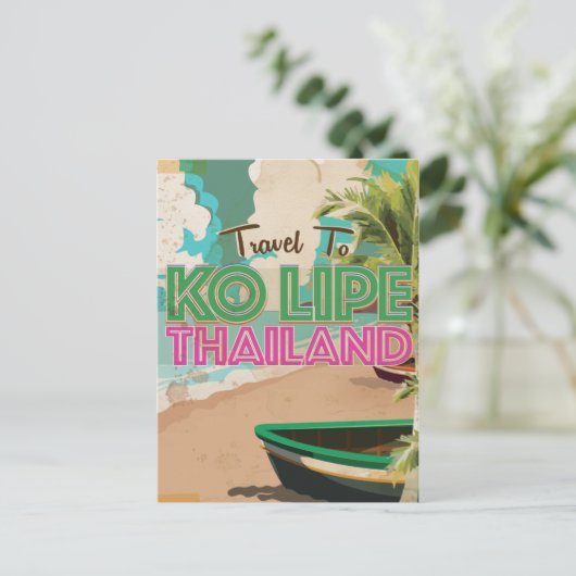 Ko Lipe Thailand  vakantie Poster Briefkaart (Staand voorkant)