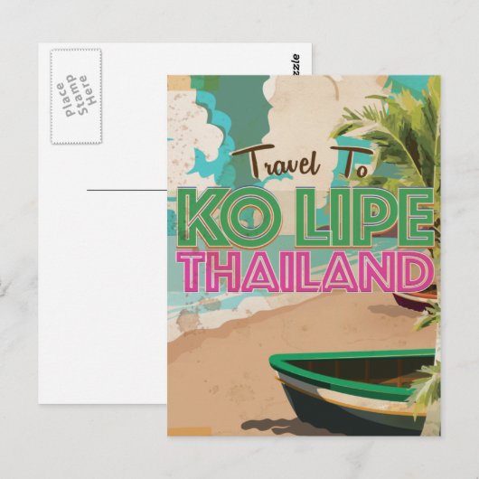 Ko Lipe Thailand  vakantie Poster Briefkaart (Voorkant / Achterkant)