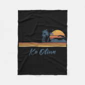 Ko Olina Beach Hawaii Family Matching Vacation Sum Fleece Deken (Voorkant)
