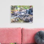 Ko Olina O'Ahu Hawaii Waterfall Canvas Afdruk (Insitu (Woonkamer))