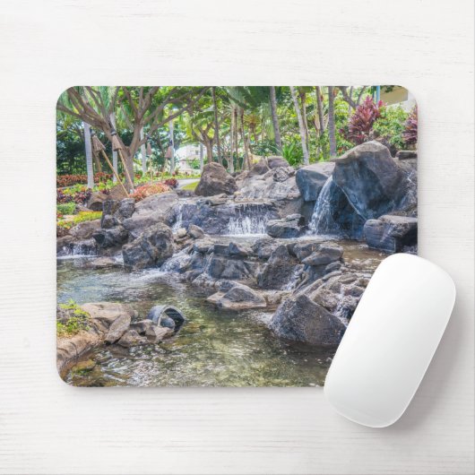 Ko Olina O'Ahu Hawaii Waterfall Muismat (Met muis)