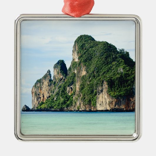 Ko Phi Phi-eiland in de Andamanzee, Krabi Metalen Ornament (Voorkant)