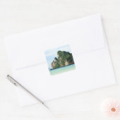 Ko Phi Phi-eiland in de Andamanzee, Krabi Vierkante Sticker (Envelop)