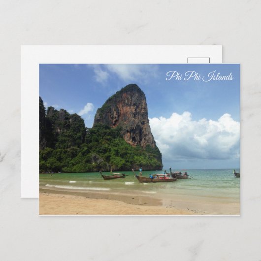 Ko Phi Phi-eilanden Thailand Krabi James Bond Briefkaart (Voorkant / Achterkant)