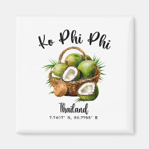 Ko Phi Phi Kokosnoot Thailand Tropisch Eiland Gp Magneet