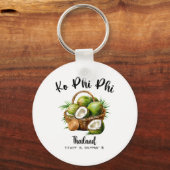 Ko Phi Phi Kokosnoot Thailand Tropisch Koh Eiland  Sleutelhanger (Voorkant)