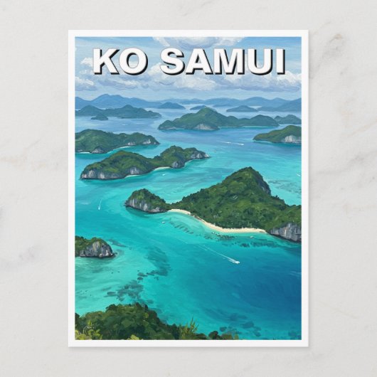 Ko Samui Ang Thong Nationaal Marien Park Briefkaart (Voorkant)