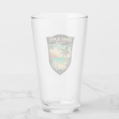 Ko Samui Island Thailand Travel Art Badge Glas (Achterkant)