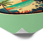 Ko Samui Island Thailand Travel Art Badge Poster (Hoek)