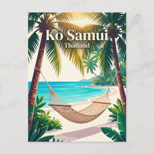 Ko Samui Thailand Briefkaart (Voorkant)