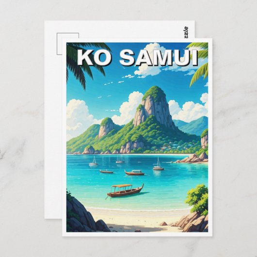 Ko Samui Thailand Briefkaart (Voorkant / Achterkant)